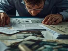 Smartphone screen displaying incoming call from 08004970623 with scam warning symbol