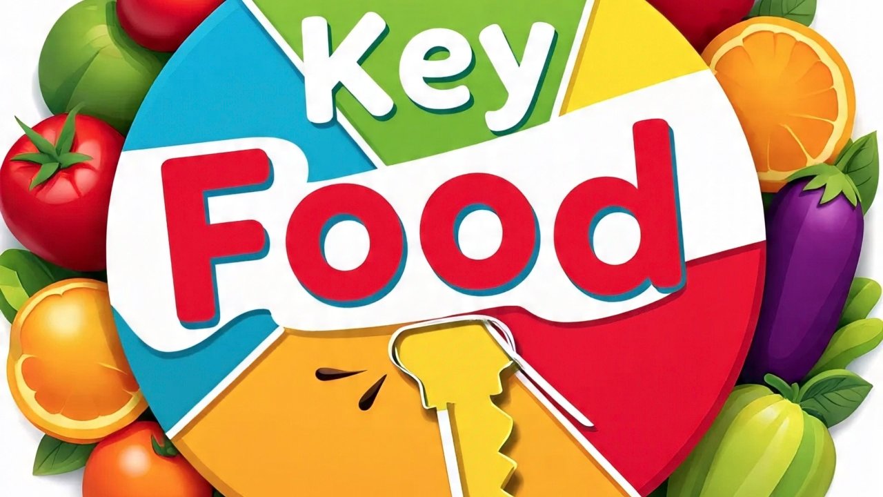 Shopper checking Key Food circular in grocery store