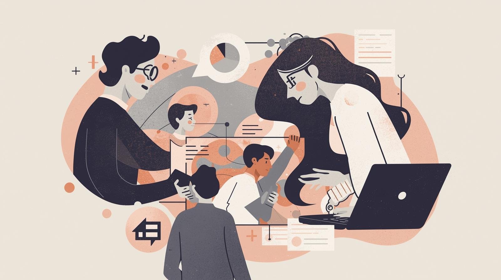 Illustration of a smartphone with chat bubbles showing safe and inappropriate messages