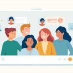 Smartphone showing a virtual mom chat interface providing guidance and support