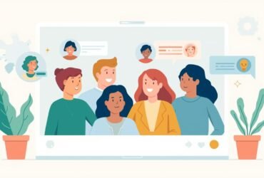Smartphone showing a virtual mom chat interface providing guidance and support